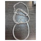 Three Metal Jewelry Necklaces