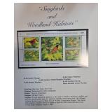 Songbirds and Woodland Habitats Stamp Sheet