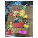 Homco Dart Inc. 1975 Fruit Wall Plaques