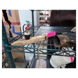 Wooden Pipe with Painted Details and Horn