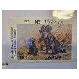 1990 North Dakota Small Game Duck Stamp