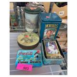 Decorative Collectible Tin Containers