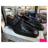 Belvedere Black Genuine Alligator Shoes
