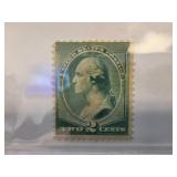 US Scott #213 Green 2-Cent Stamp