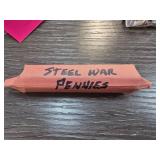 Roll of Steel War Pennies in Paper Wrapper