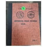 Jefferson Head Nickels Coin Album (1938-)