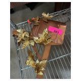 Copper and Wood Decorative Wall Sconce