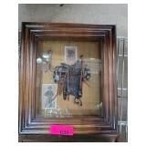 Framed Western Saddle Shadow Box Display