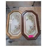 Framed Floral and Bird Prints