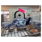 Pier 1 Hand-Painted Porcelain Tea Set