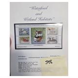 1988 National Audubon Wildlife Stamps Set