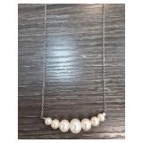 Sterling Silver and Pearl Necklace