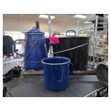 Blue and Black Enamelware Items