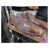 David Eden Crocodile and Ostrich Leather Shoes