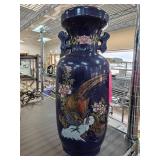 Japanese Cobalt Blue Ceramic Vase