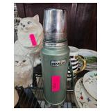 Stanley Green Metal Vacuum Bottle with Cap