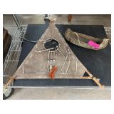 Decorative Teepee and Canoe Set