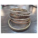 Mixed-Metal Bangle Bracelets