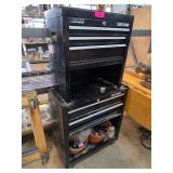 Craftsman Black Metal Tool Chest w Many Tools
