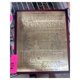 Humorous Desk Plaque with Profanity