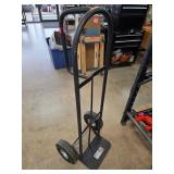 Black Metal Hand Truck with Pneumatic Tires