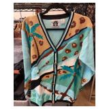 Storybook Knits Palm Tree Cardigan Sweater