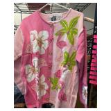 Storybook Knits Pink Cardigan With Flamingo Motif