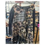 Ali Miles Animal Print Tunic Top