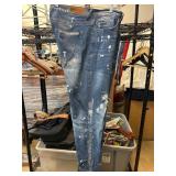 Sean John Stretch Denim Jeans with Tiger Patch