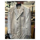 FUBU The Collection Wool Suit in Light Gray