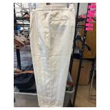 Bergati White Polyester Dress Pants