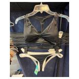 Black and White Two-Piece Swimsuit