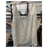 Al & Kris White Polyester Sleeveless Top