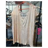 Pink Short-Sleeve Top With Lace Detail