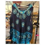 California Woman Free-Size Blouse in Blue