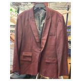 INC Menï¿½s Slim Fit Burgundy Blazer