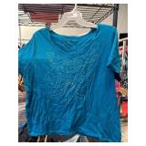 Onque Woman Blue Embellished Top