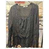 Cato Woman Black Long-Sleeve Top