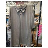 Adolfo XXL Menï¿½s Gray Polo Shirt