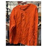 Puritan Menï¿½s Orange Long-Sleeve Shirt
