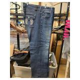 Ten Denim Blue Jeans with Rhinestone Design