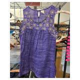 Faded Glory 2X Purple Sleeveless Top