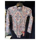 Seafolly Printed Long-Sleeve Swimsuit