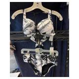 Sea Level Two-Piece Leaf Print Swimsuit