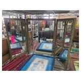 Three-Panel Folding Vanity Mirror