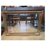 Ornate Gold-Tone Framed Wall Mirror