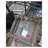 Western-Themed Mirror With Decorative Spurs