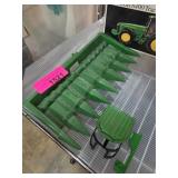 Green Metal Farm Equipment Toy Attachment