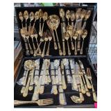 1847 Rogers Bros. Gold-Color Flatware Set