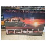 Framed Poster with Car Garage Artwork